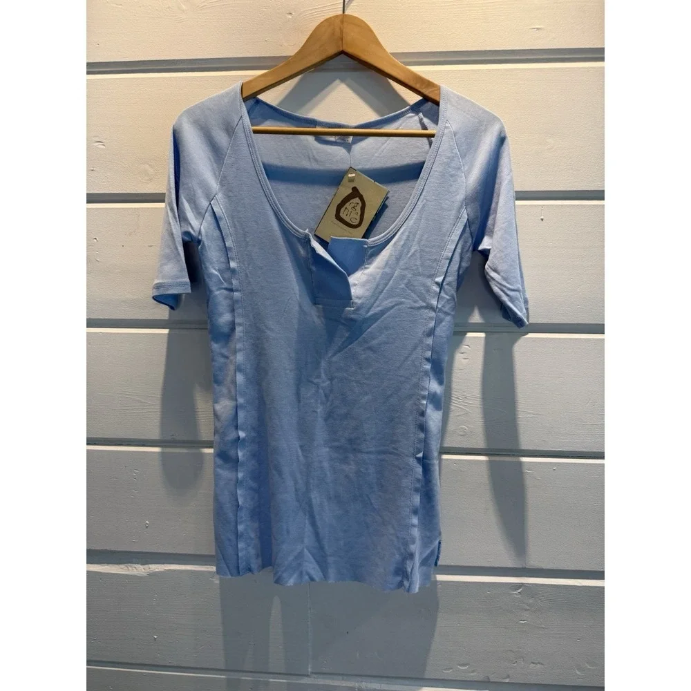 Carve Designs Womens Blue Half Sleeve Tee Top Medium NWT, 100% organic cotton - Picture 2 of 11